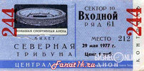����� � ����� ������� vs ����� (������, ����), 1977.05.29