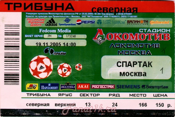 ����� � ����� ��������� (������, ������) vs �������, 2005.11.19