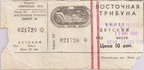 Билет к матчу СПАРТАК vs Ростсельмаш (Ростов-на-Дону, Россия), 1996.10.25